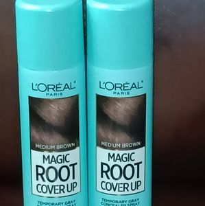 2 New LOREAL Magic Root Cover Up Medium Brown